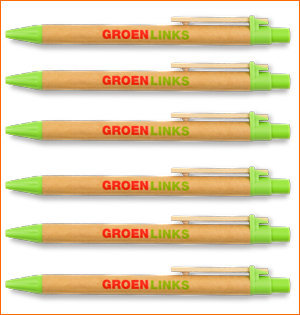 GroenLinks pen gerecycled papier