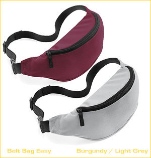 heuptassen bedrukken - voorbeeld: belt bag easy burgundy light grey