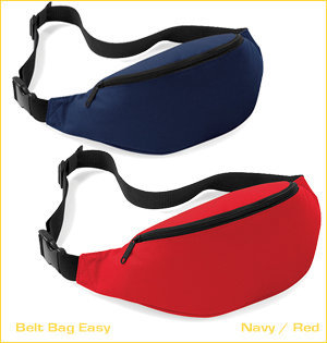 heuptas bedrukken - voorbeeld: belt bag easy navy red