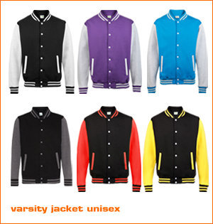varsity jacket unisex kleuren 1