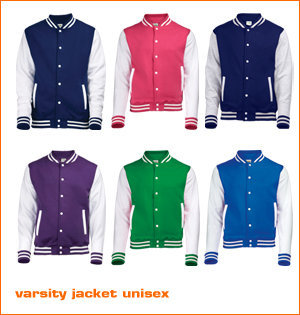 varsity jacket unisex kleuren 2