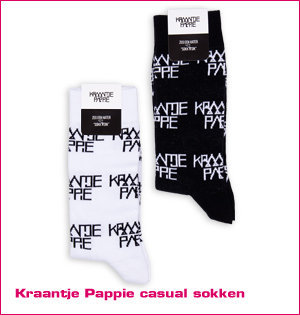 custom made sokken - voorbeeld: Kraantje Pappie casual sokken