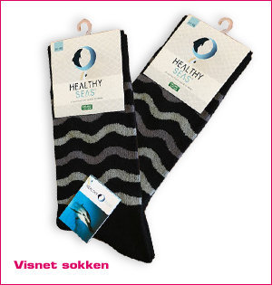 custom made sokken - voorbeeld: visnet sokken