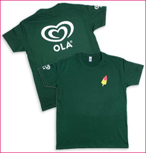 Ola Raket t-shirt groen
