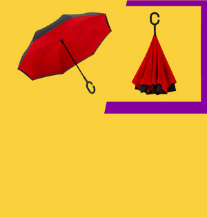 atoom Nachtvlek Belonend Inside-Out paraplu bedrukken met logo of slogan - P&P Projects