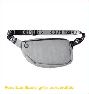 festibax heuptas bedrukken - voorbeeld: festibax basic grijs achterzijde